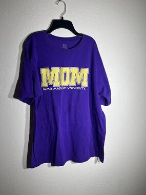 JMU MOM J. America Purple Crewneck Sportswear Tee